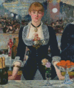 A Bar At The Folies Bergère By Edouard Manet Diamond Painting
