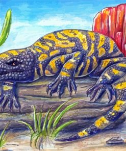 Aesthetic Gila Monster Diamond Paintings