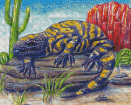 Aesthetic Gila Monster Diamond Paintings