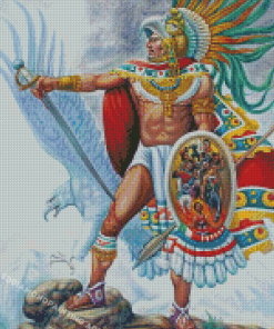 Aztec Warrior Diamond Painting