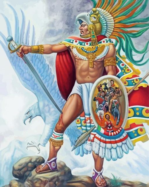 Aztec Warrior Diamond Painting