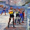 Biathlon Players Diamond Painting