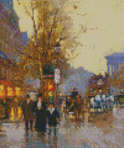 Boulevard Des Capucines By Edouard Cortes Diamond Paintings