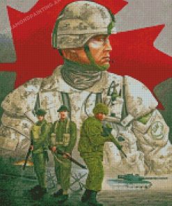 Canadian Military Art Diamond Paintings