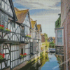 Canterbury Canal And Buildings Diamond Painting