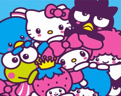 Cartoon Hello Kitty Characters Diamond Painting