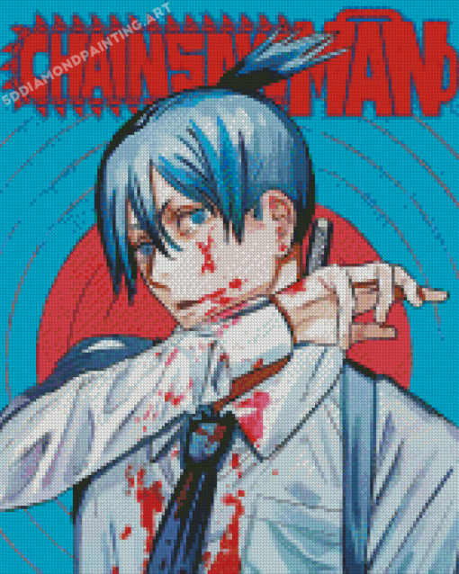 Chainsaw Man Character Poster Diamond Painting