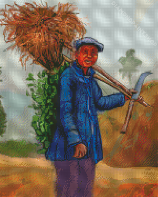 Chinese Farmer Diamond Paintings