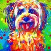 Colorful Shih Tzu Dog Art Diamond Painting