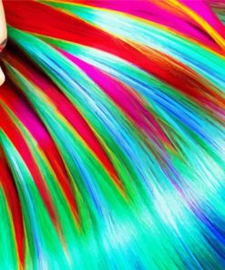 Colorful Hair Girl Diamond Painting
