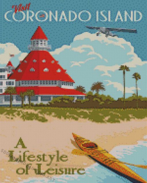 Coronado Island Beach Diamond Paintings