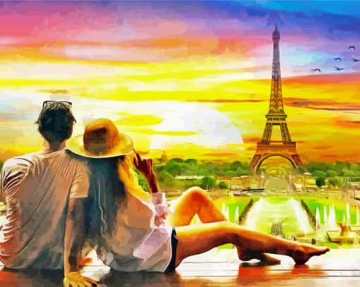 Couple Paris Diamond Paintings