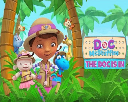 Doc McStuffins The Doc Is In Poster Diamond Paintings