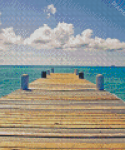 Dock Going To Ocean Diamond Paintings