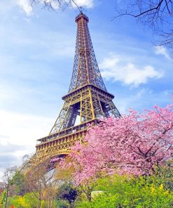 Eiffel Tower In Spring Diamond Painting
