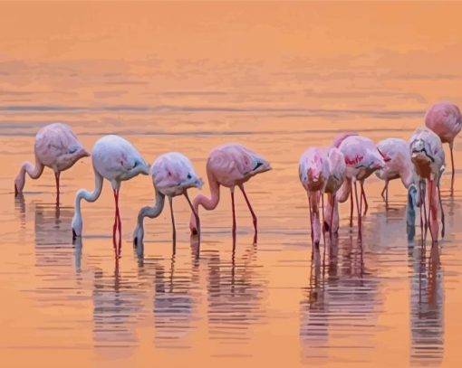 Flamingos Birds In Lake Nakuru Diamond Painting