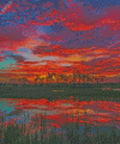 Florida Sunset Big Cypress Diamond Paintings