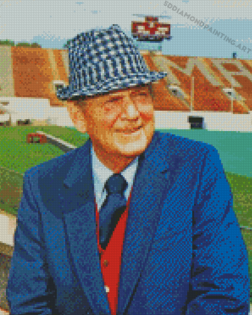 Football Coach Paul Bear Bryant Diamond Painting