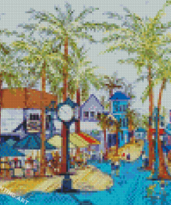Fort Myers Beach Town Diamond Painting