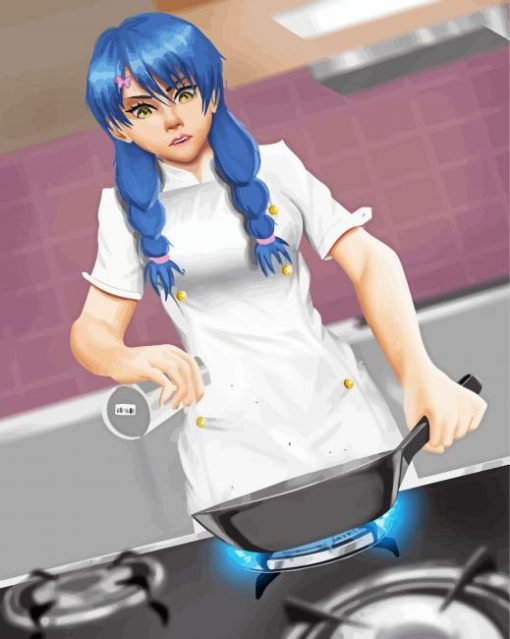 Girl Chef Anime Diamond PaintingsGirl Chef Anime Diamond PaintingsGirl Chef Anime Diamond Paintings