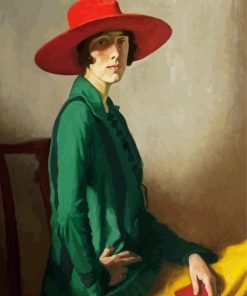 Girl In Red Hat Diamond Paintings