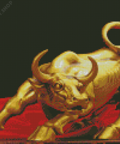 Gold Bull Decoration Diamond Painting