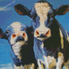 Holstein Cow And Calf Diamond Painting