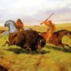 Hunting Buffalo Diamond Paintings