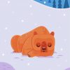 Illustration Bear In Snow Diamond Paintings