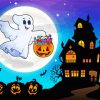 Illustration Halloween Ghost Diamond Painting