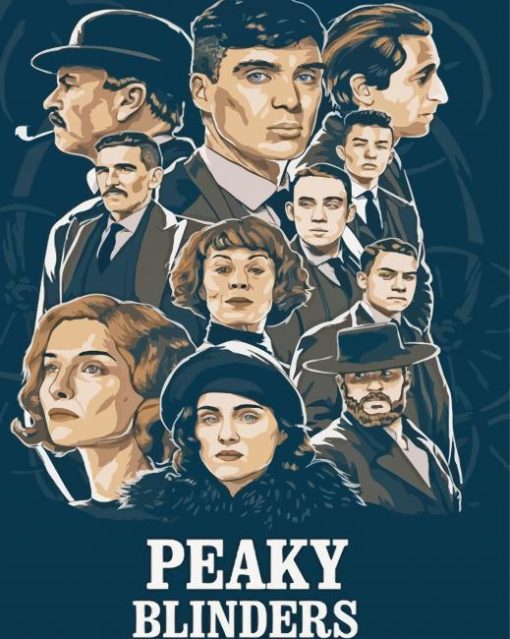 Illustration Peaky Blinders Poster Diamond Painting