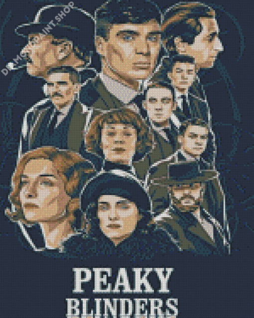 Illustration Peaky Blinders Poster Diamond Painting