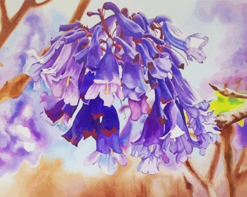 Jacaranda Flowering Plant Diamond Painting