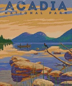 Jordan Pond Acadia National Park Diamond Paintings