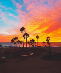 LA Sunset Diamond Paintings