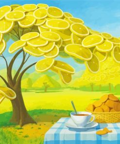 Lemon Tree Garden Diamond Painting