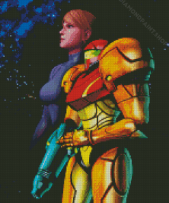 Metroid Samus Diamond Paintings