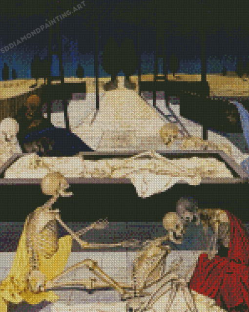 Paul Delvaux The Focus Tombs Diamond Painting
