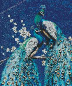 Peacock Couple Bird Diamond Paintings