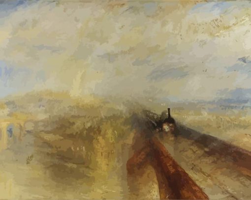 Rain Steam And Speed The Great Western Railway By J M W Turner Diamond Painting
