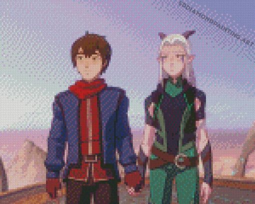 Rayla And Callum From The Dragon Prince Diamond Paintings