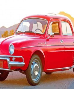 Red Renault Car Diamond Painting