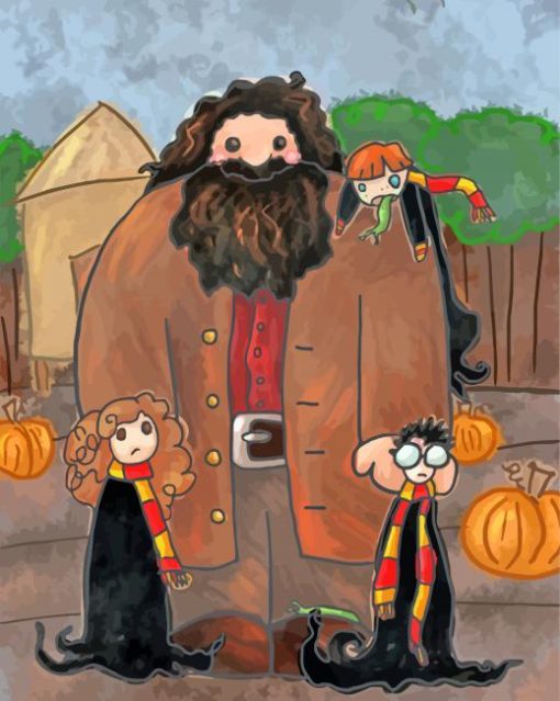 Rubeus Hagrid And Harry Potter Diamond Painting