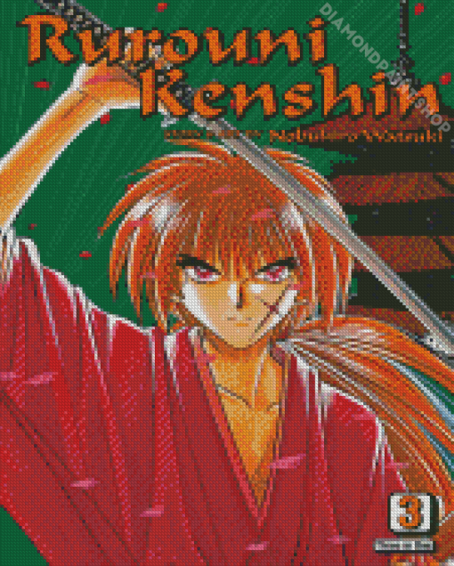 Rurouni Kenshin Vintage Anime Diamond Paintings