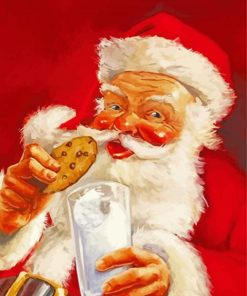 Santa's Milk And Cookies Diamond Paintings