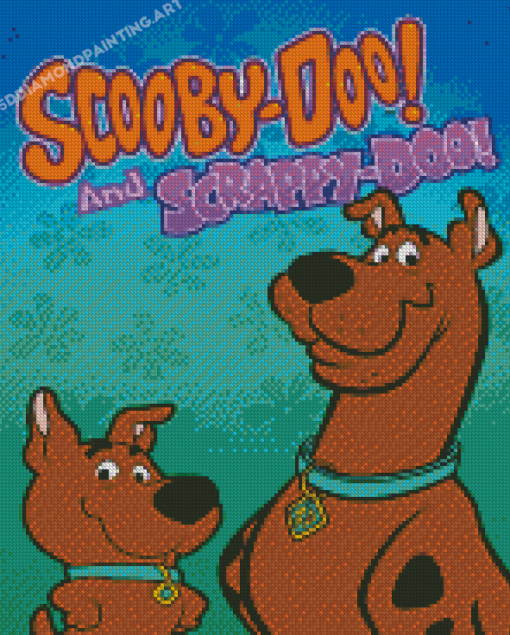Scooby Doo And Scrappy Doo Diamond Painting