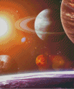 Space And Planets Diamond Paintings