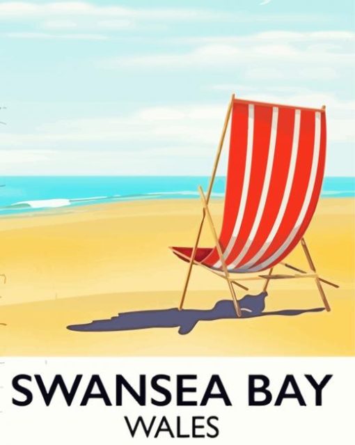 Swansea Bay Wales Poster Diamond Paintings