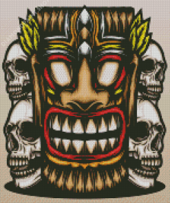 Tiki Skull Diamond Paintings