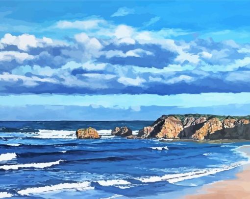 Torquay Beach Art Diamond Paitntings